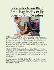 21 stocks from BSE Smallcap index rally over 50% in October.pdf