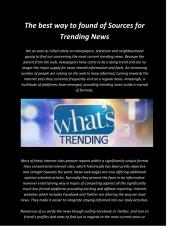 The best way to found of Sources for Trending News.pdf